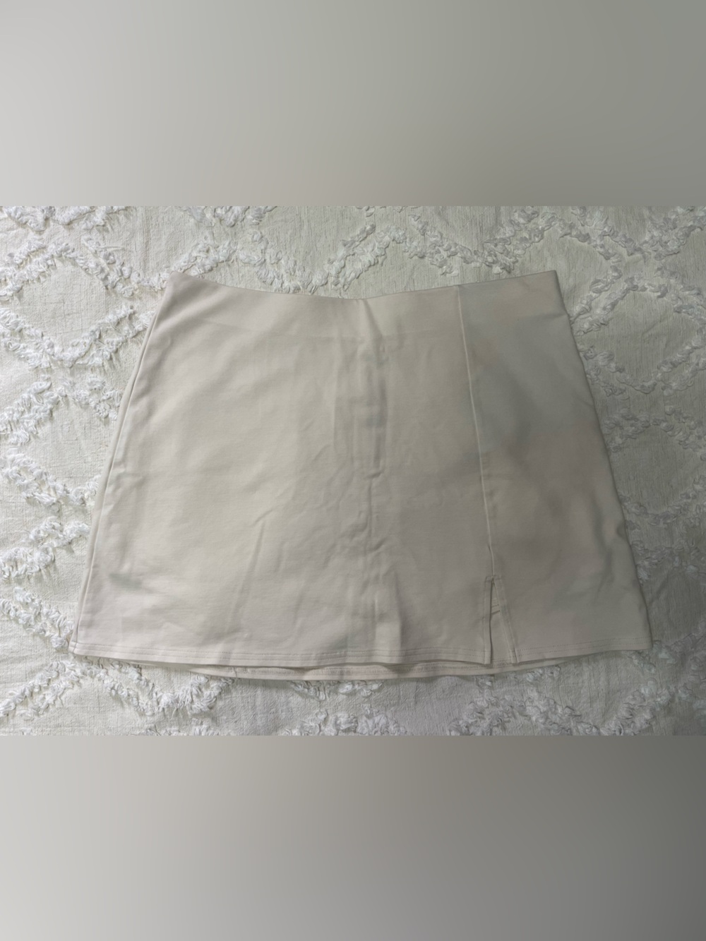 American Eagle Cream A-Line Mini Skirt